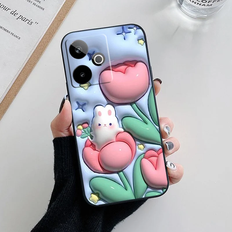 Fashionable Soft Silicone Cartoon Phone Case Cover - Cute & Stylish