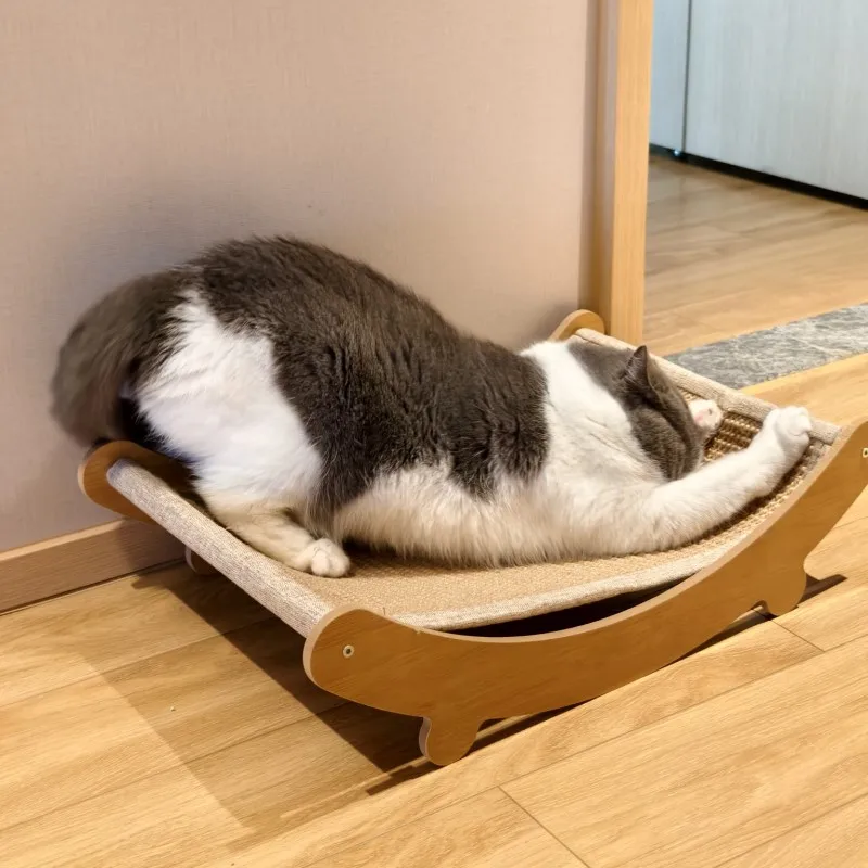 Cat Toy Cat Scratching Mat Cat Scratch Board Cat Scratch Bed Cat Scratch Protection Pads Wooden Multifuction Detachable Cats Sleeping Bed