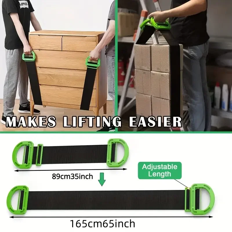 Easily move heavy furniture with furniture handling belts, handling rope tension belts, professional safety lifter han