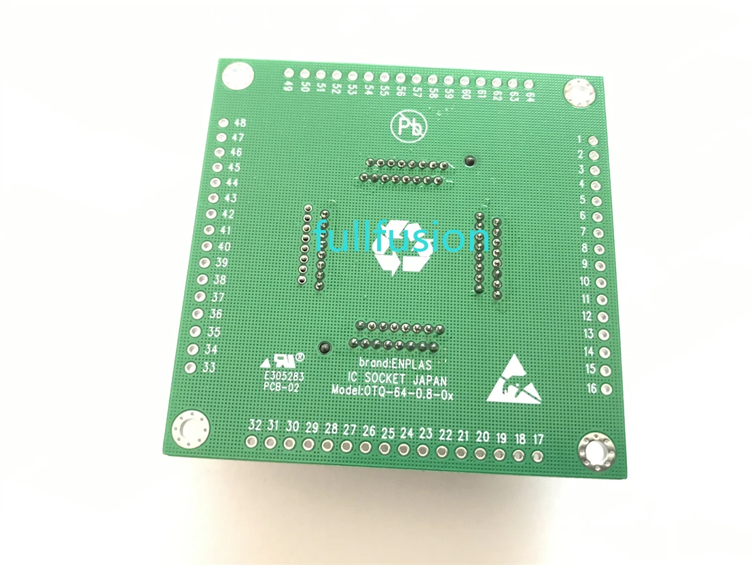 OTQ-64-0.8-01 Enplas QFP64 TO DIP α׷ , TQFP64 IC ׽Ʈ   , 0.8mm ġ Ű ũ 14x14mm
