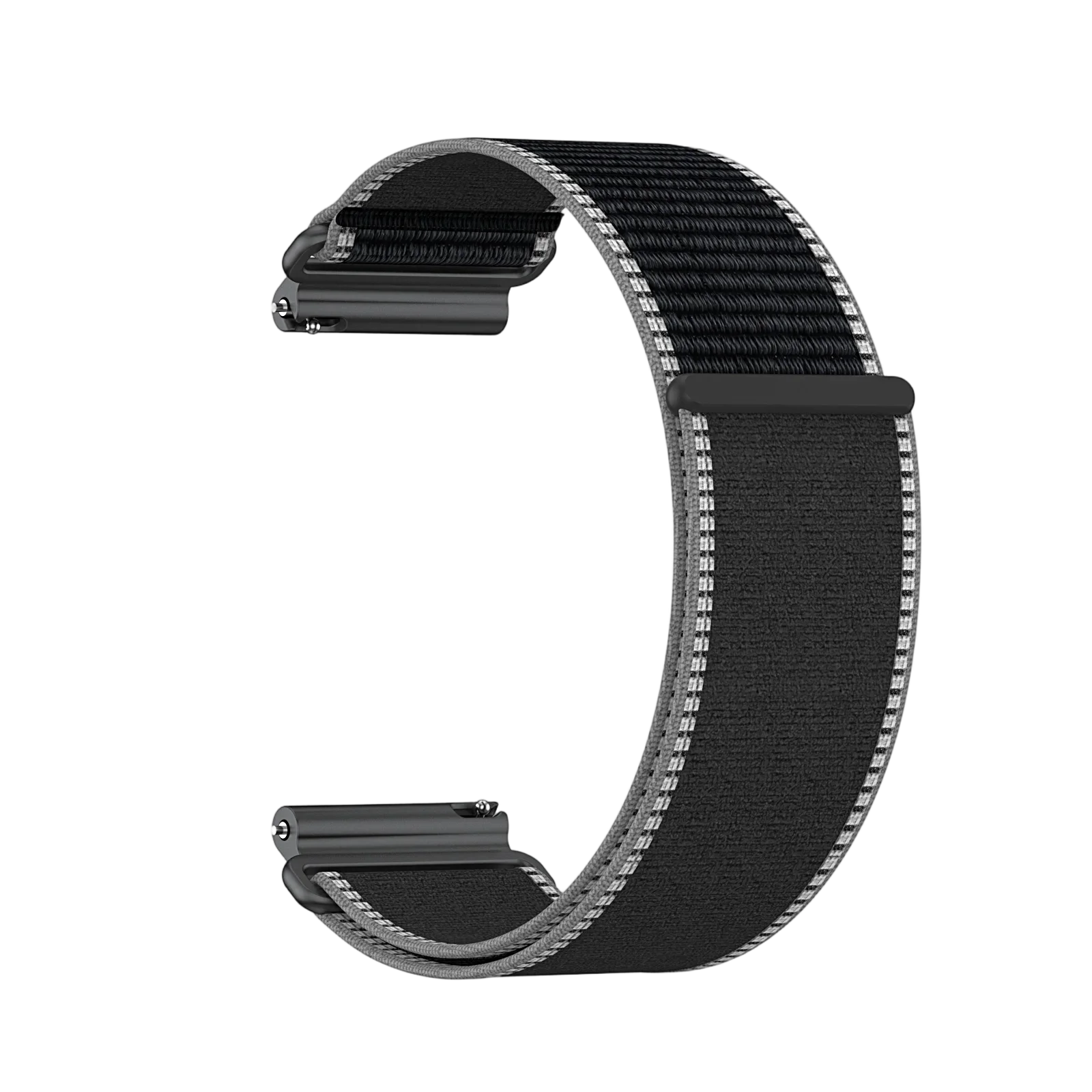 Premium Secure-Fit 24mm Nylon Strap with Metal Connector - Breathable & Durable Replacement Band