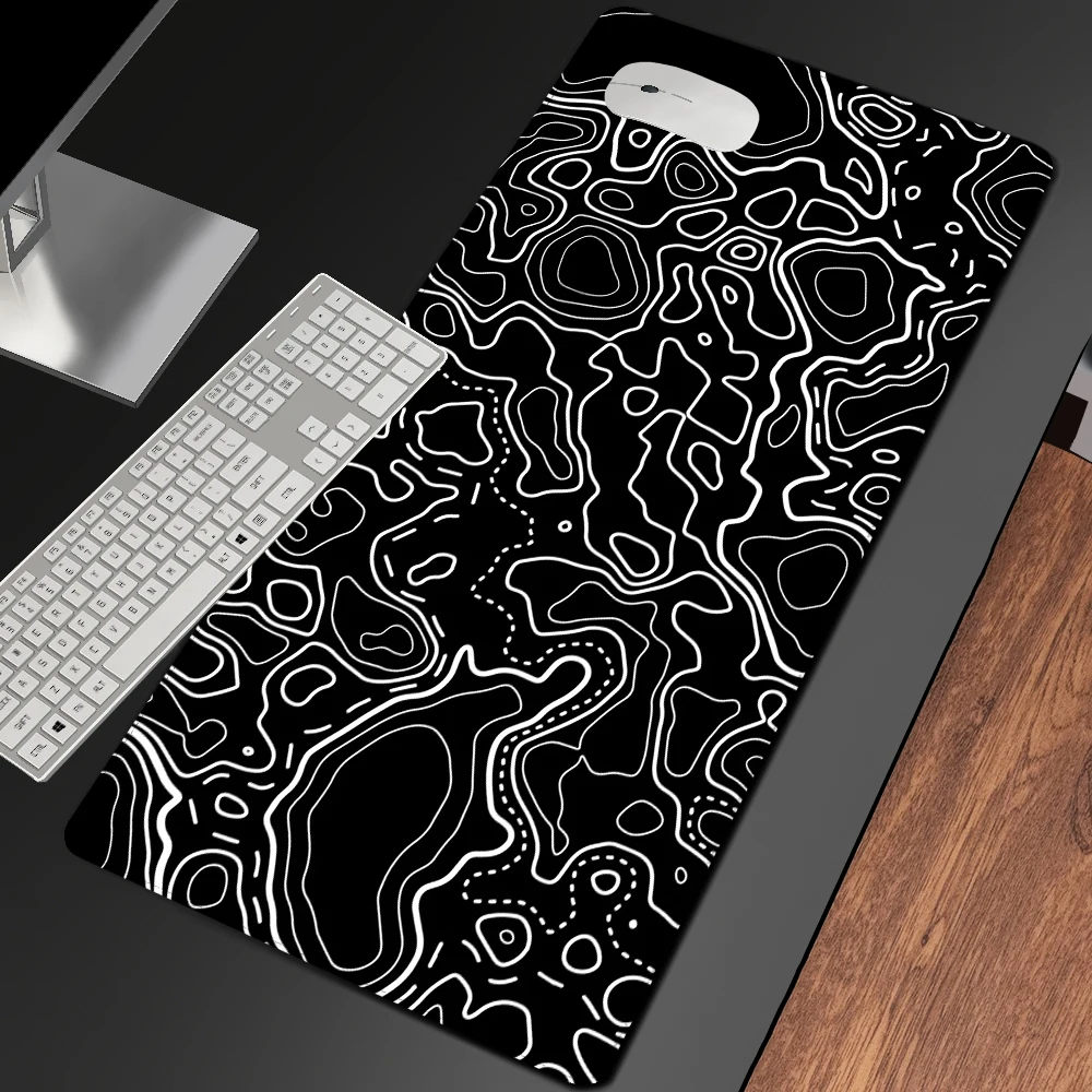 

Black White Texture Mouse Pad Gamer Laptop Mousepad Japan Art Deskmat Office Carpet Gaming Pc Desk Pad Accessories Free Shipping