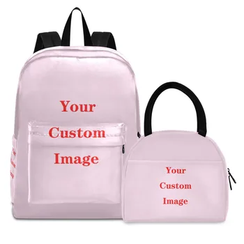 2025 New Children School Bags 2pcs Set Kids Custom pattern Backpack Boys Girls Schoolbag Baby Toddler Bag Mochila Infantil 1
