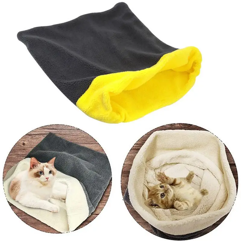 

Pets Sleep Zone Cuddle Cave Ultra Soft Polars Fleece Pet Bed for Cats and Small Dogs Attractive Durable Comfortable Washable