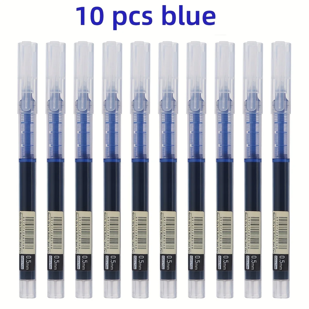 30 Stück/10 Stück direkte flüssige, schnell trocknende Gelstifte 0,5 mm – glattes Schreiben, schnell trocknende Tinte – für Studenten und Büroangestellte – Detail 5
