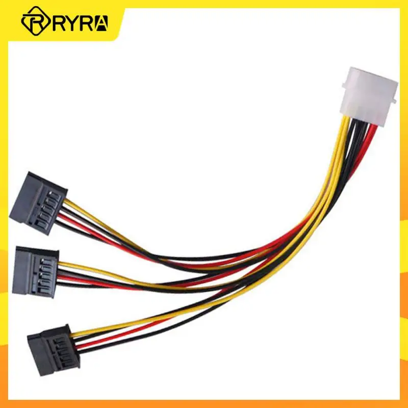 

RYRA 1pc Serial ATA SATA 4 Pin IDE Molex To 1/2/3 Of 15 Pin HDD Power Adapter Cable For Computer Accessories