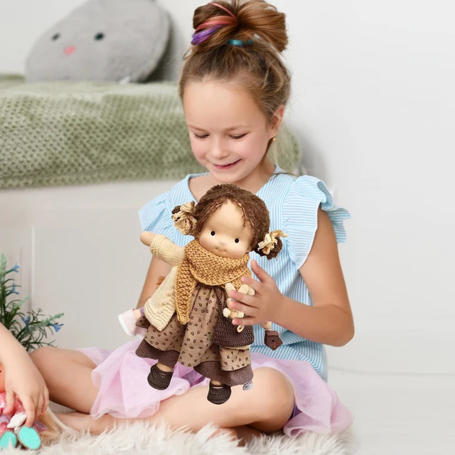 Waldorfs Doll For Girls Handmade Doll Waldorfs Doll Handmade Astoria Doll Figures Beautiful Cotton Plush Doll Girls Rag 2