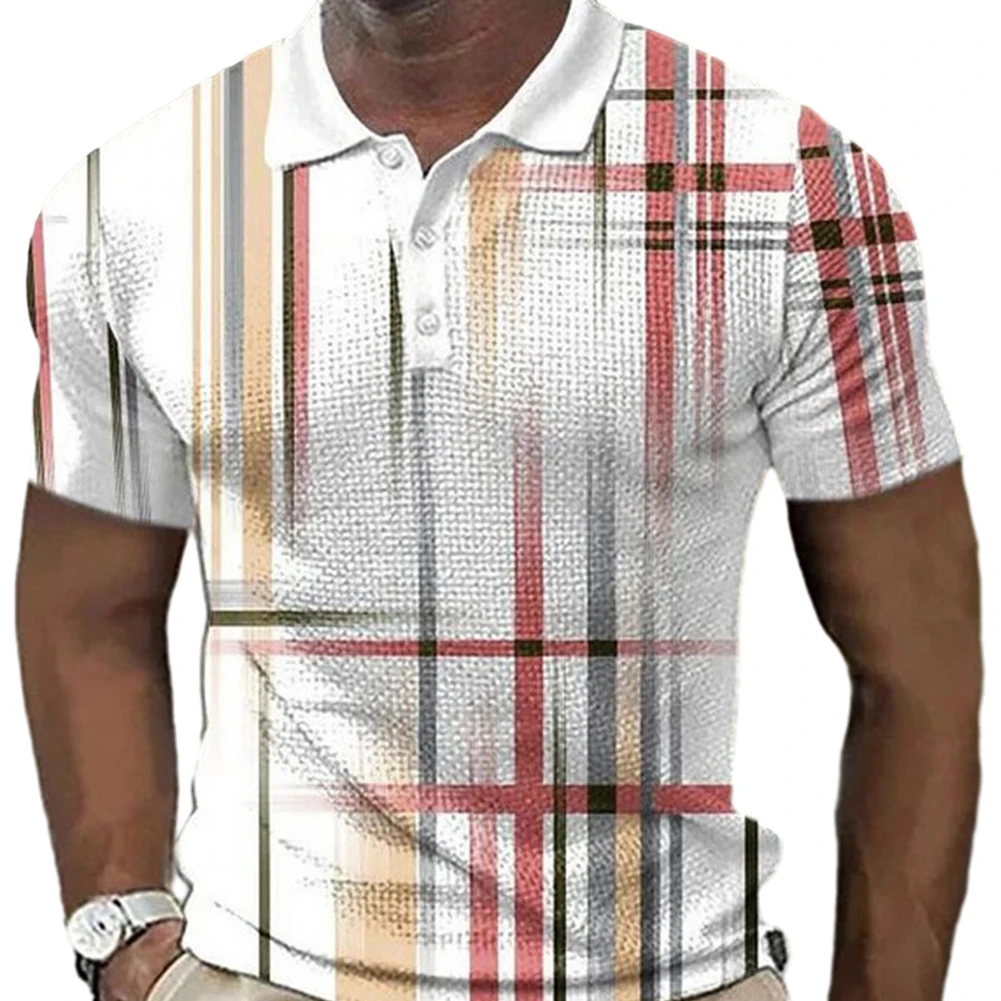 

Gentlemen's Summer Essential Striped Casual Shirt Slim fit Button Up Perfect for Muscle Enhancement and Bodybuilding