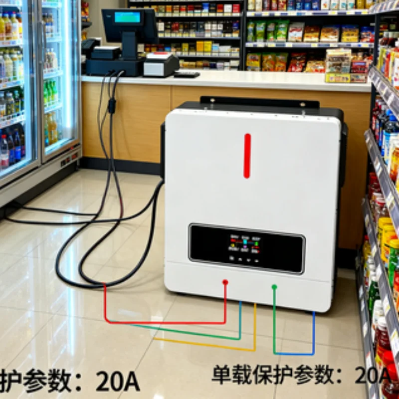 6KW 단상 인버터 순수 사인파 48V DC에서 220V/230V AC 오프 그리드 태양광 인버터