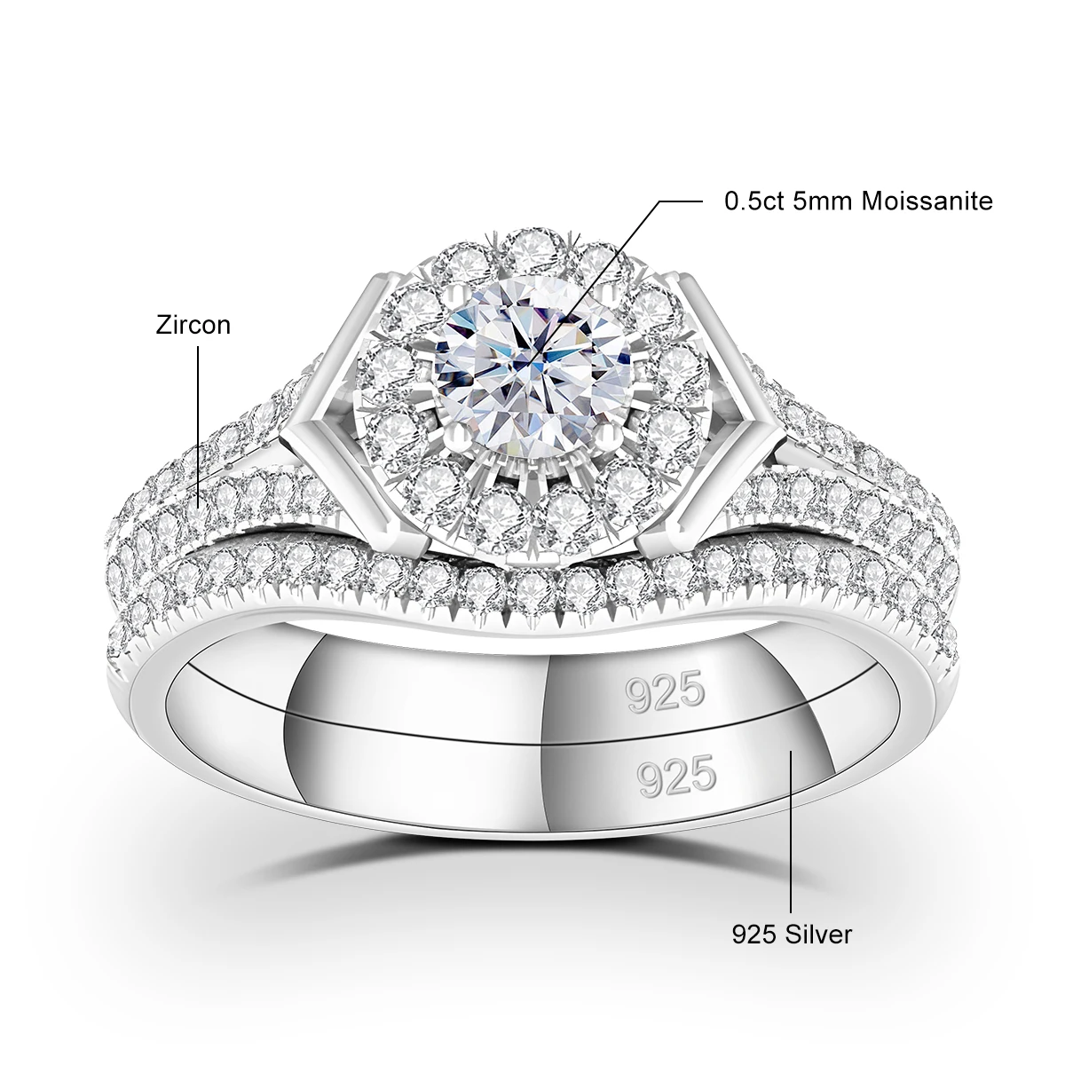 0.5ct Moissanite