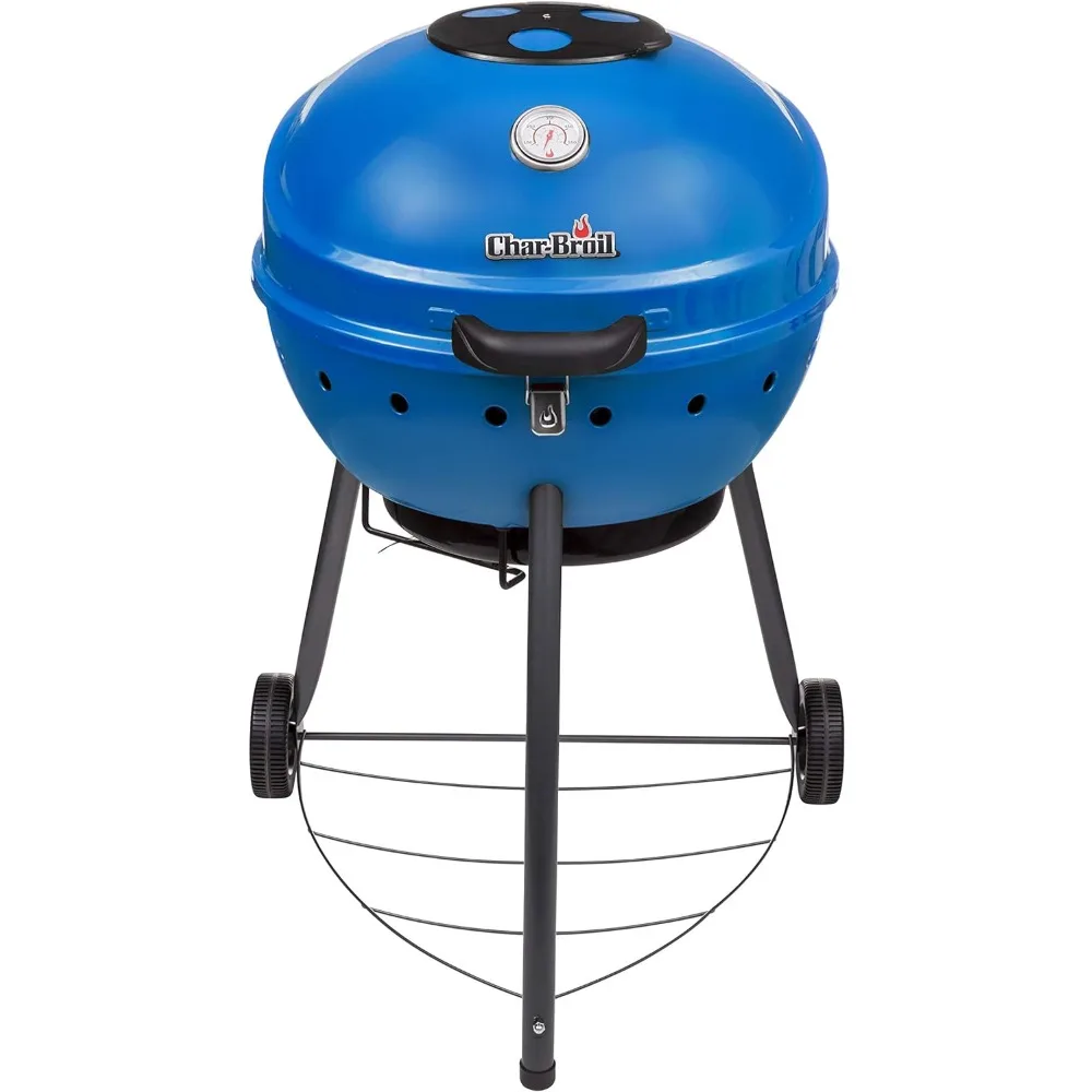 

Char-Broil Kettleman TRU-Infrared Charcoal Grill in Blue - 21302145