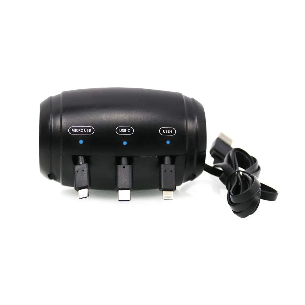 접이식 뒷좌석 차량 수납함 차량용 충전 케이블 3 in 1 차량용 충전 케이블 마이크로 USB, USB-C 호환