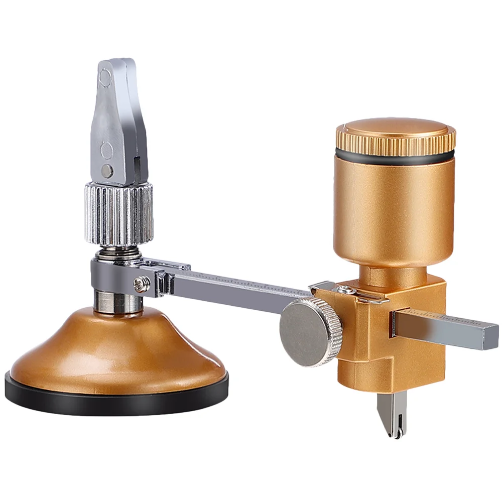 

Circular Glass with Suction Cup Compass Knife Adjustable Circle Cutting Tool