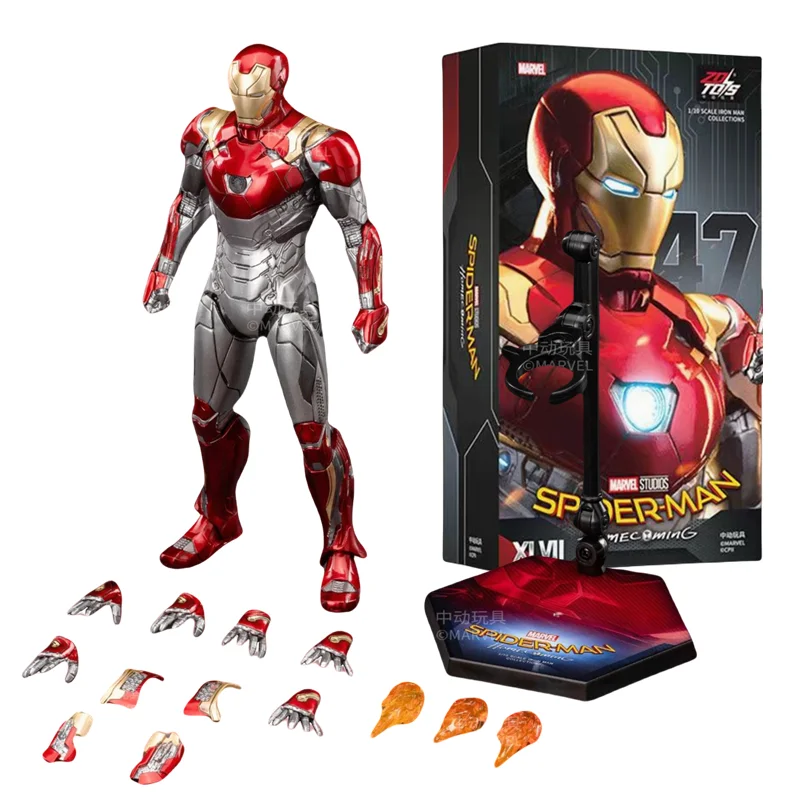 ZD Toys Iron Man MK35 Red Snapper Action Figure Iron Man Mk41 Mk47 Tank MK24 MK22 1/10 Scale Iron Man Collections Gift - Bilde 6