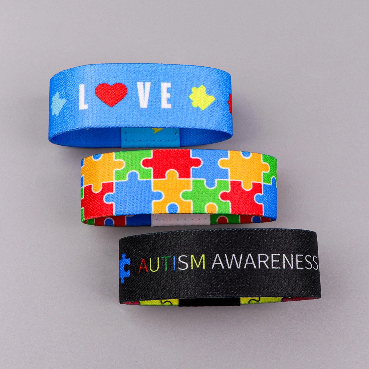Autism Awareness Puzzle Bracelets on Hand Bangle Wrap Stretch Wristband Bracelet for Women Men Bangles Fashion Accessories