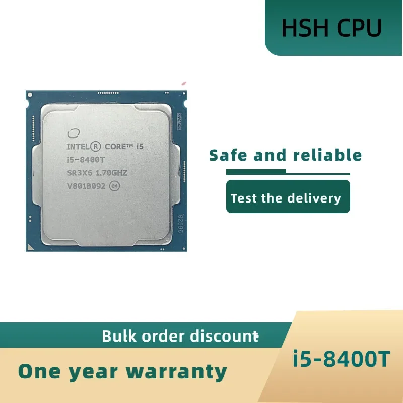 

Процессор Intel Core i5-8400T i5 8400T, 1,7 ГГц, 6 ядер, 6 потоков, 9 Мб, 35 Вт, LGA 1151