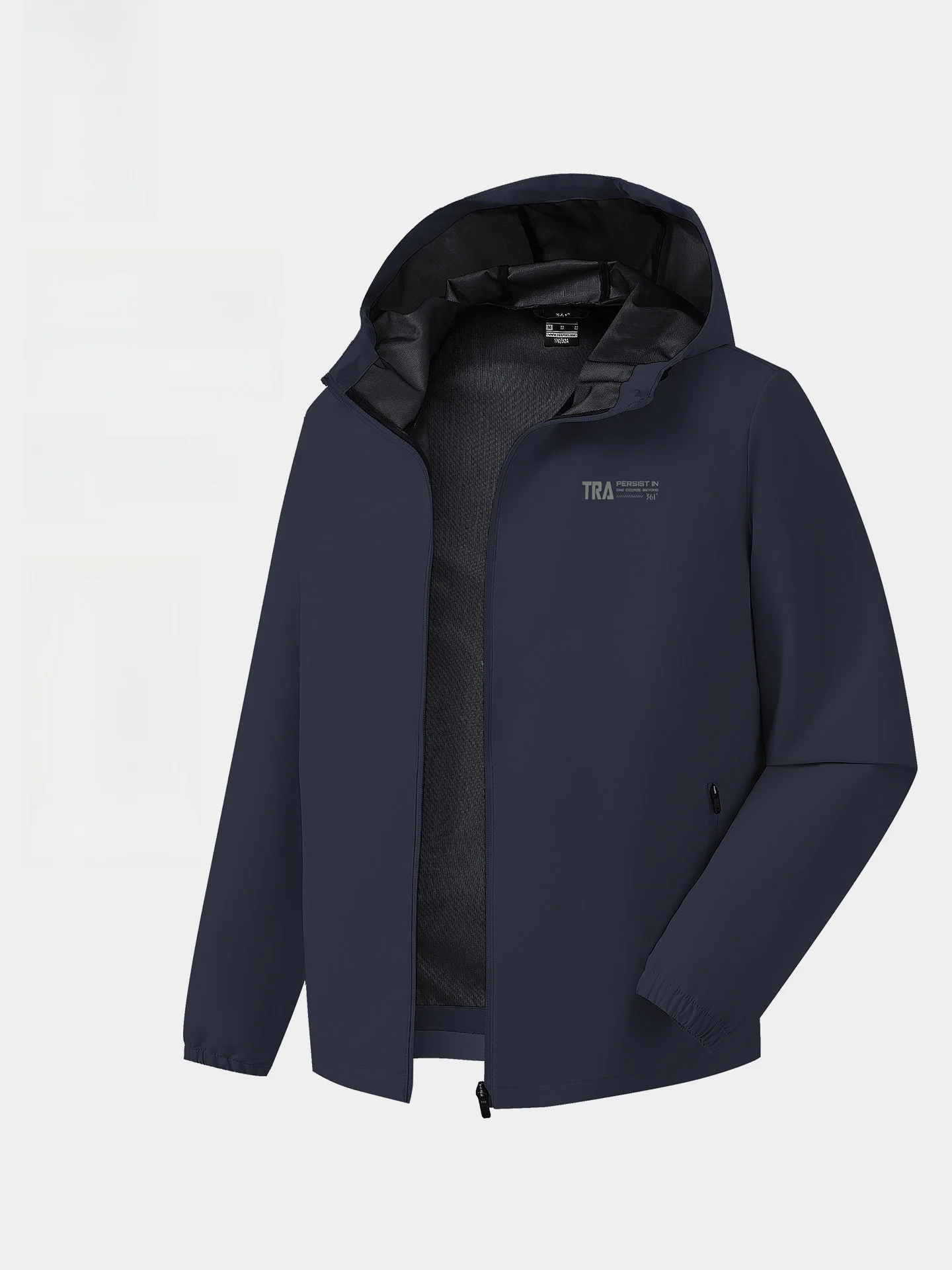 36도 남성용 후드가 달린 얇은 스포츠 재킷 야외 편안한 방수 봄 통근용 윈드브레이커 캐주얼 야외 스포츠웨어