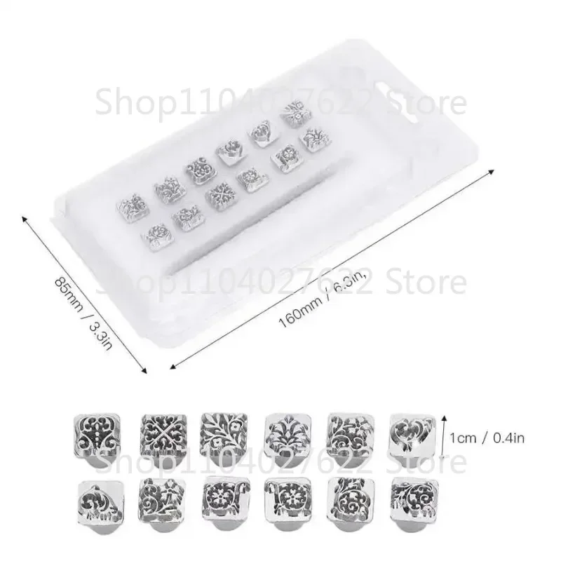 Stamps Embossing Leather Tools Handmade DIY Craft Work Zodiac Grass Constellation Animal Mold Stamps Set Metal Stamping Tool