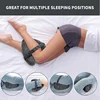 Leg Knee Foam Pillow Memory Cotton Support Cushion Between Legs for Hip Pain Sciatica Side Sleeping Pillow Thigh Leg Pad Cushion