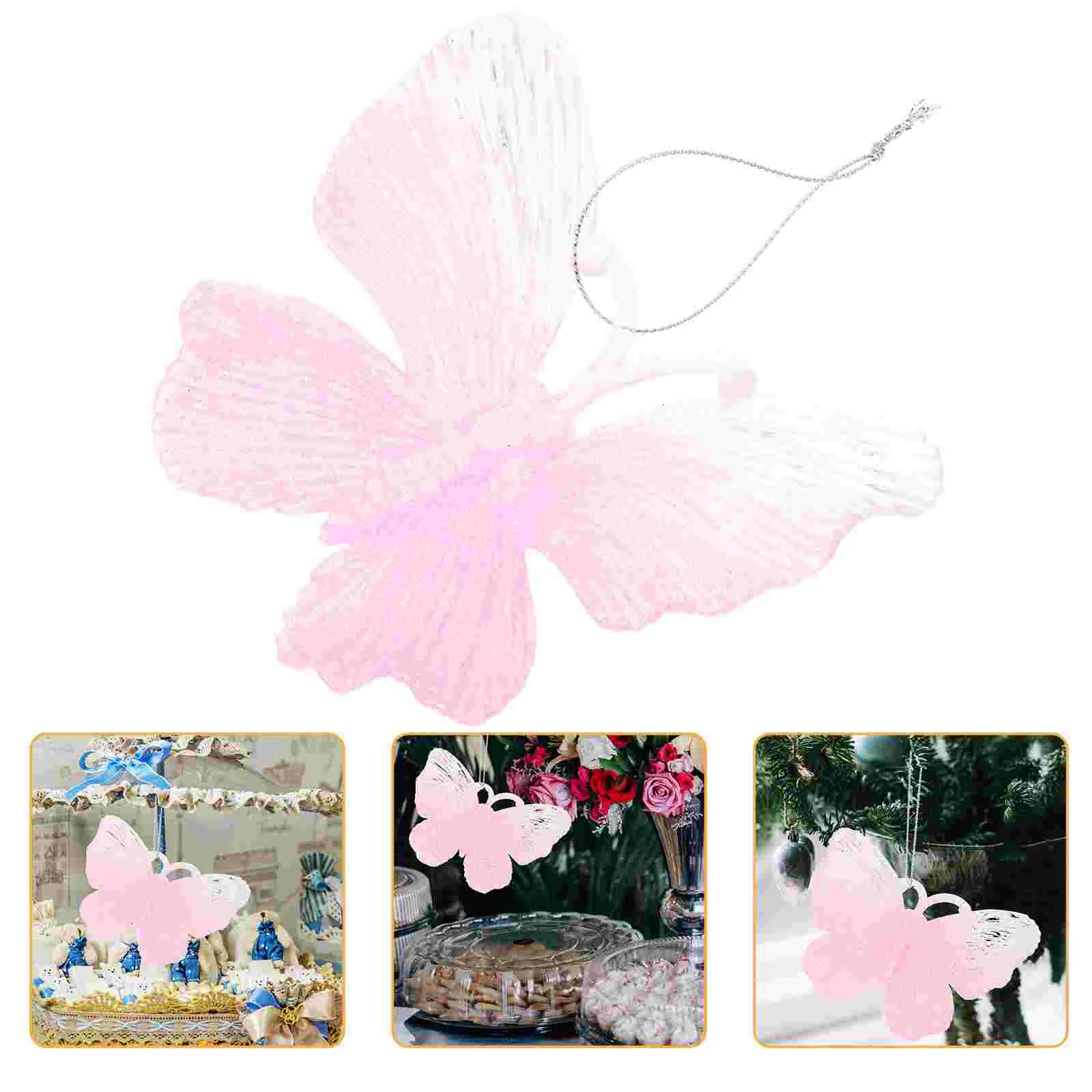 

Garland Pendant Butterfly Hanging Ceiling Decor Decorations Tree Ornament Flash