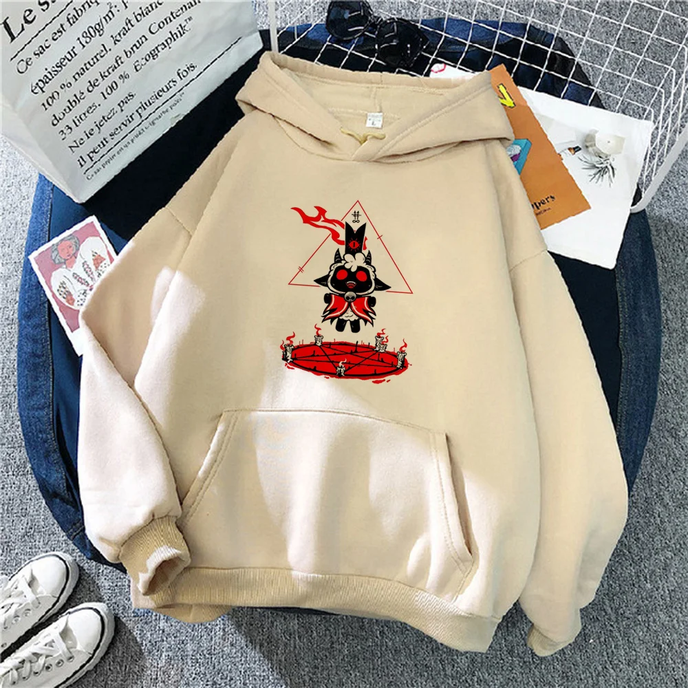 Felpe Con Cappuccio Cult Of The Lamb Donna Sweat Y2K Abbigliamento Invernale Estetico Donna Maglione Stile Coreano