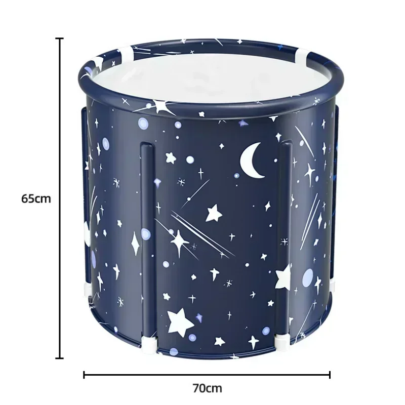 Portable Collapsible Bath Bucket Bathtub Large Capacity Bathroom Bathtub Bucket Winter Shower Bathing Artifact Free Installation portable ice bath tub