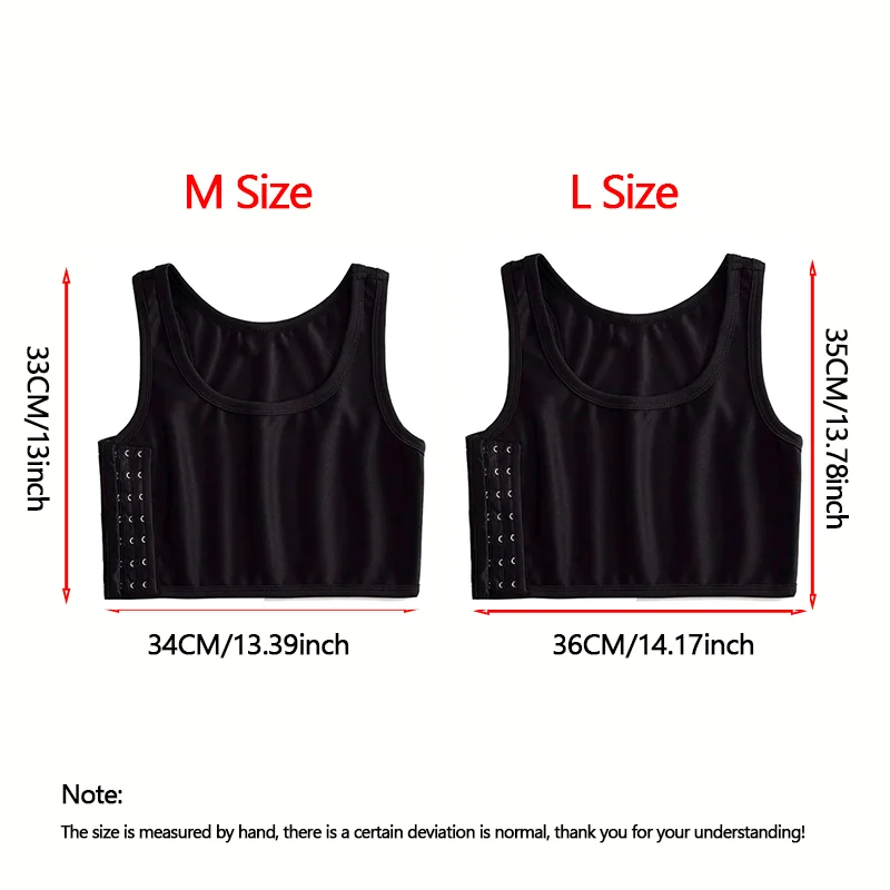 Breast Binder Flat Women Seamless Summer Short Vest Tank Top Shaper Bustier
