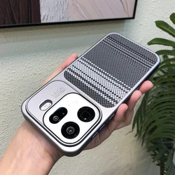 Magnetic Plated Kevlar Leather Texture Shockproof Bumper Case with Camera Protection for OPPO Find X9 Pro (Gray)