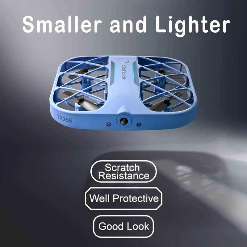 

Квадрокоптер JJRC H107 с сеткой, карманный мини-Квадрокоптер с дистанционным управлением, передача изображения в режиме реального времени, 4/8K, с камерой