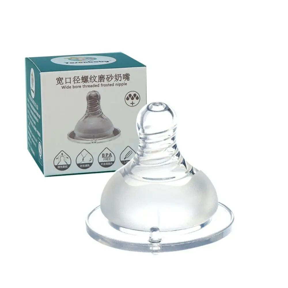 NEW Anti-Colic Silicone Bottle Nipples Food Grade Silicone Breast-Like Bottle Nipple Medium Flow Bottles Teats Supplies