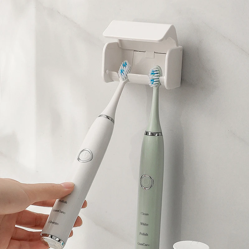 ToothbrushHolderWallMountedwithCoverSelfAdhesiveToothbrushes