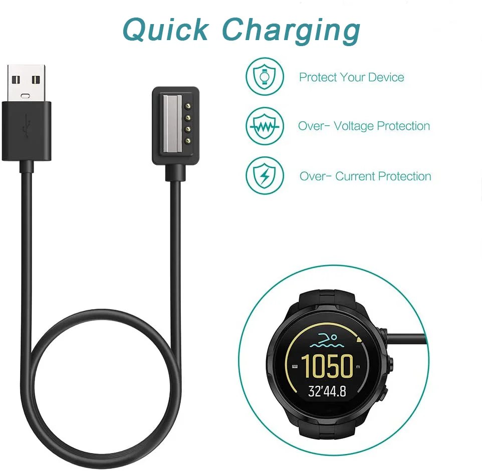 Universal USB Charging Dock for Suunto Smartwatches - Premium Charger Accessory