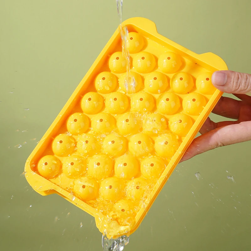 33 Hole Round Ice Cube Tray Plastic Style Ice Mold Refrigerator Spherical DIY Moulds Ball Maker Kitchen Tools