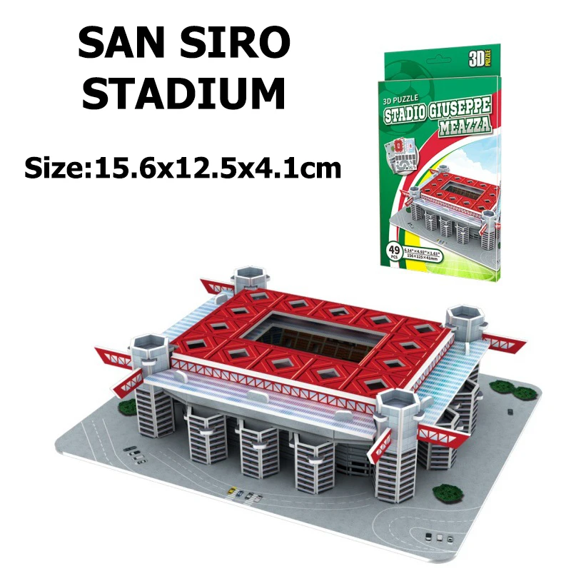 Miniature 3D DIY Football Stadium Puzzle - Perfect Gift