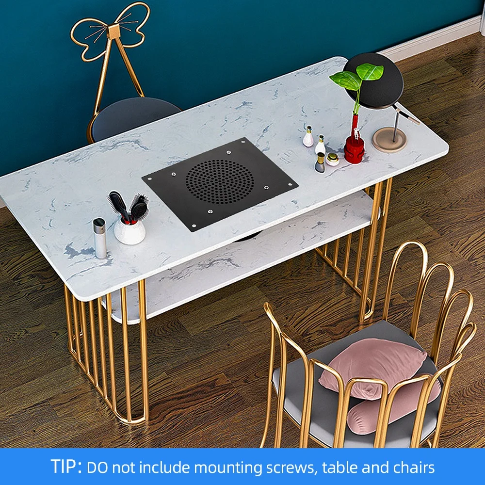 2800RPM Nail Dust Collector Desktop Built in Machine Suction Vacuum Fan Cleaner 3 Collecting Bag Nail Art Vacuum Cleaner Fan