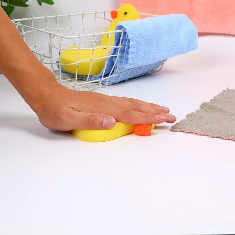 Baby Bath Sponge 1/2pc shower sponge ball Children Animal Shape Wipe Newborn Duck Bath Towel Baby Supplies