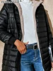 New Mid Length Korean Edition Hooded Fit Women Jackets Autumn Winter Mid-length Office Cotton Coats Warm Lamb Fleece Parkas 5