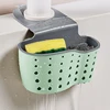 Kitchen Sink Shelf Organizers Double-Layer Hanging Soap Sponge Storage Holder Accessories Silicone Drain Rack Basket Supplies 1