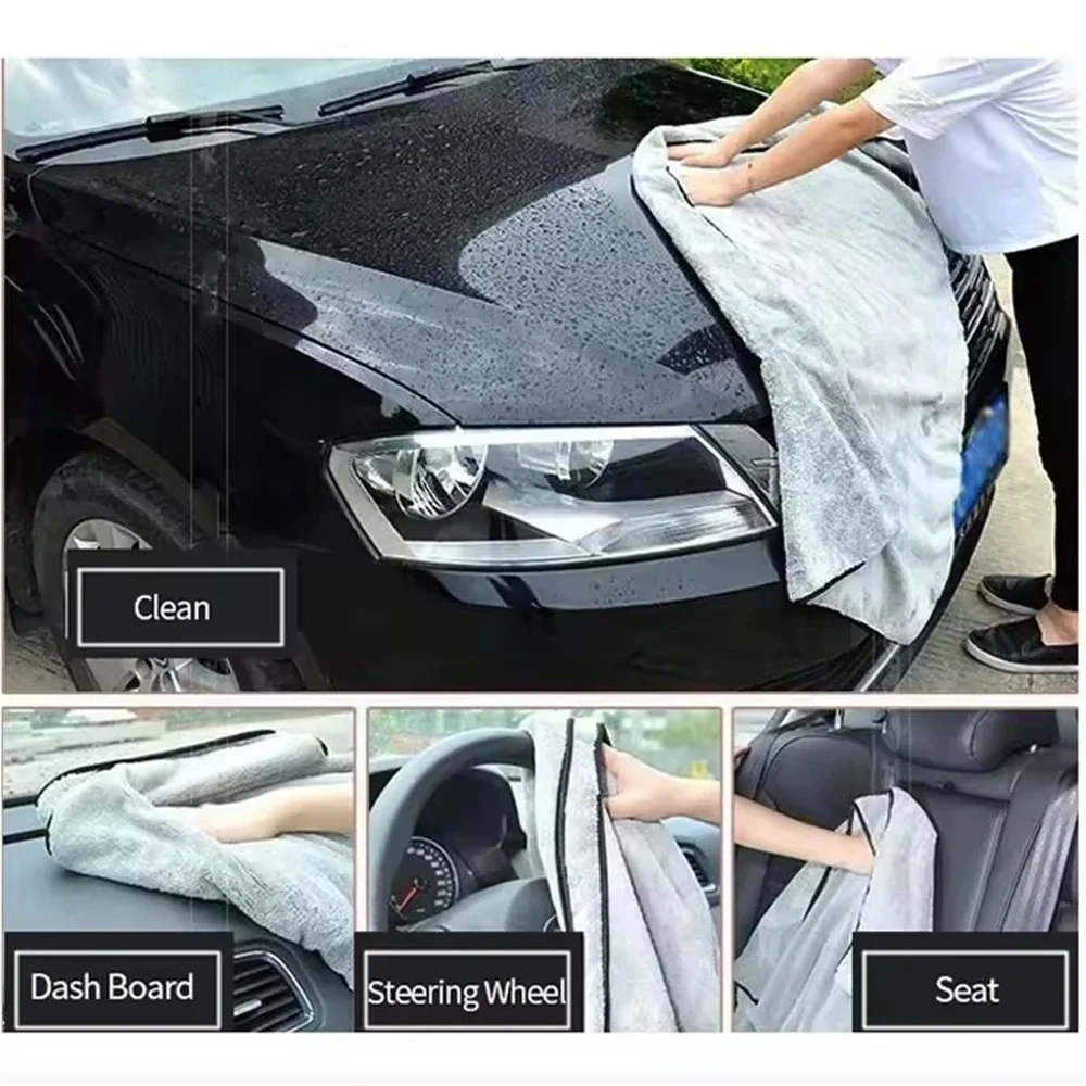 Ultra-Absorbent Microfiber Car Wash Towel - Premium Cleaning Cloth