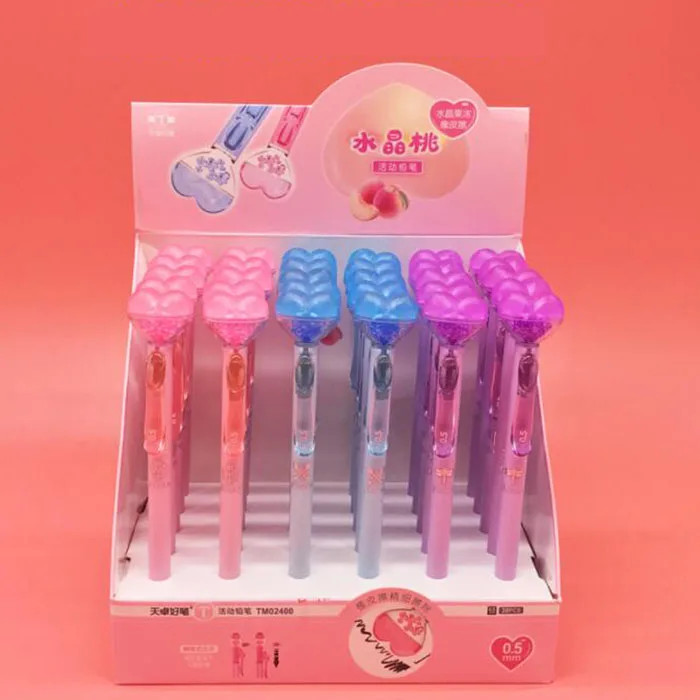 

30 шт./лот креативный механический карандаш с хрустальным сердцем и ластиком, милый автоматический карандаш для рисования и письма, школьные и офисные принадлежности