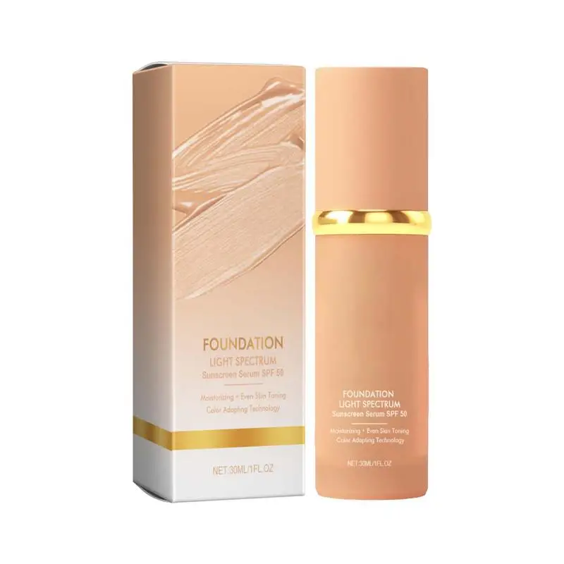 Face Concealer 30ml Liquid Foundation SPF50 UVA/UVB Moisturizing Sunscreen Oil-Control Matte BB Cream Full Coverage Matte Base face concealer palette color concealer concealer cream foundation concealer face concealer face foundation face concealer pen