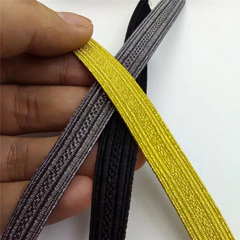 골드 레이스 트림 13mm 와이드 커브 테이프 패브릭 땋은 골드 웨딩 공예 DIY 의류 액세서리 봉제 장식 1 야드