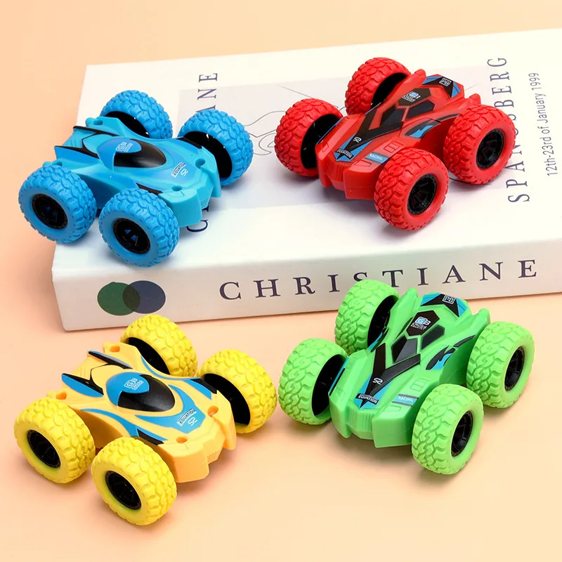 Children's Double-Sided Inertial Safety Toy Car - Anti-Collision & Anti-Fall Off-Road Adventure Vehicle