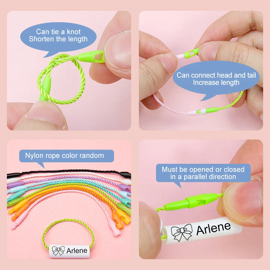 Name Ring Pendant Baby Shoes Schoolbag Cup Clothes Name Stickers Waterproof Hang Tag Rope Baby Circle For Kids name stickers,name sticker,name tag pendant