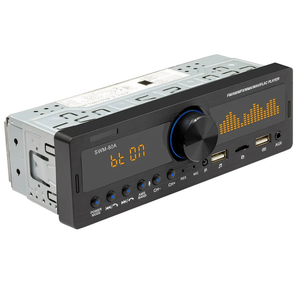 Aux Usb Fm Am Rds Car Mp3 Player Radio Multimedia Stereo Receiver Audio System Car Supplies Hardware Plastic Durable