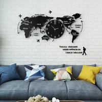New Hot Unique Acrylic Wall Clock 3D DIY Large Wall Hanging Clock with Stickers Home Decorations 5