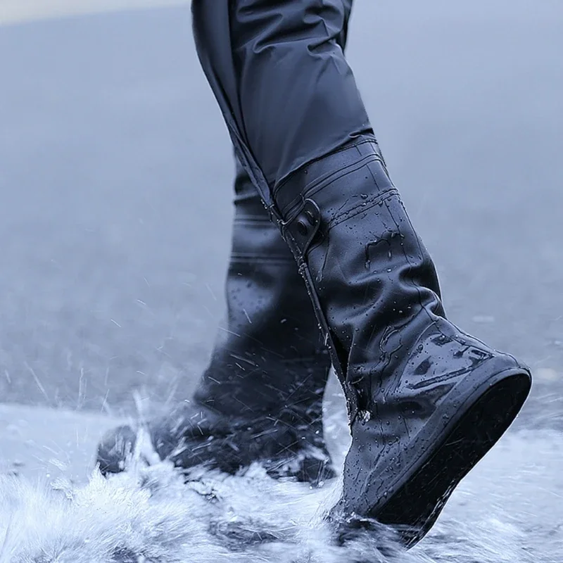Reusable Scooter Dirt Bike Rain Shoes Non-Slip Boot Covers Unisex BicycleShoes Protectors For Rainy SnowysDay