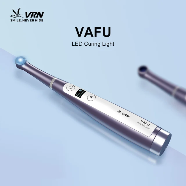 Dental Curing Machine VAFU Detection and Resin Curing Lamp Cordless Rechargeable 3200mw/cm² High Intensity Light Curing Tool