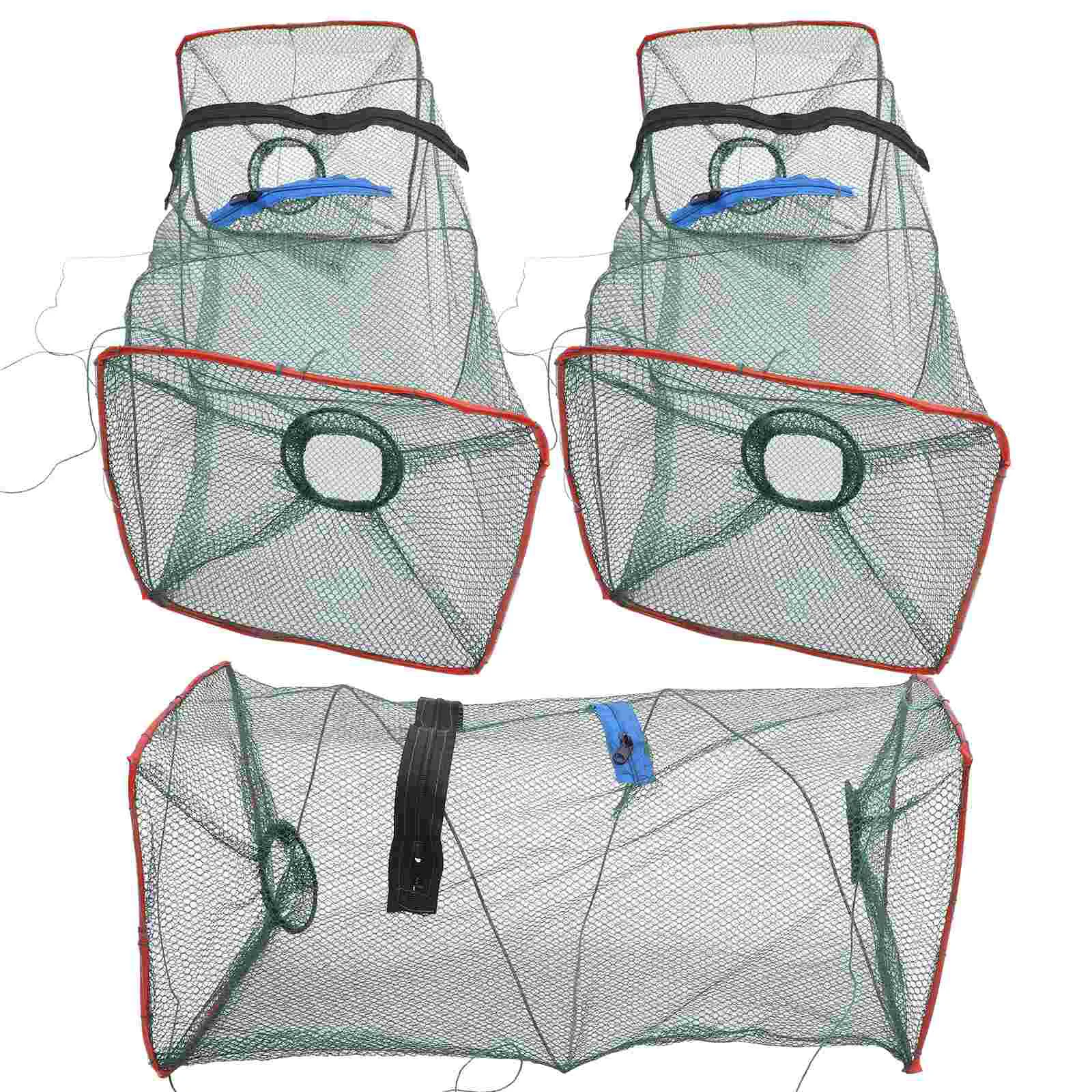 

Fishing Nets Outdoor Crab Trap Portable Shrimp Fish Trap Lobster Bait Trap Collapsible Crawfish Cast Net Random Color