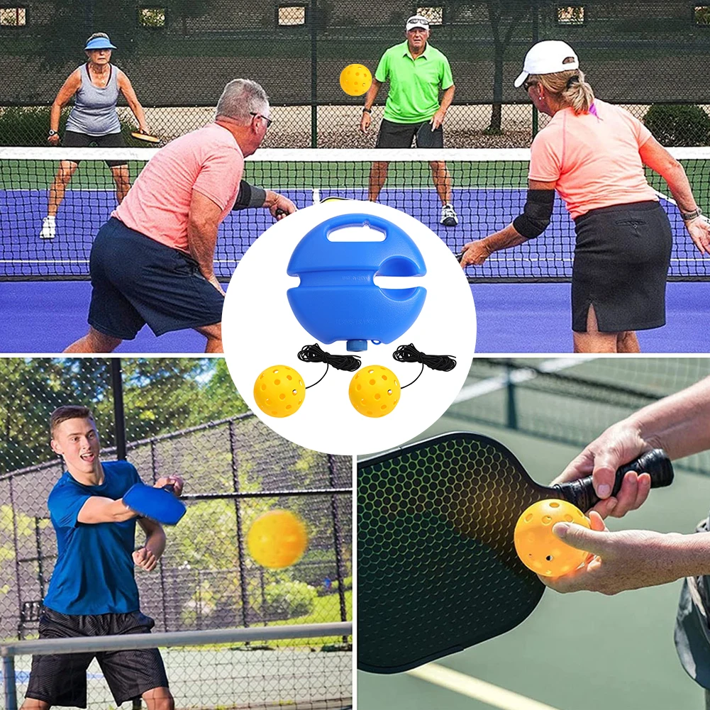 Pickleball Trainer Pickleball Ball Baseboard Indoor Outdoor Training Tool Exercise Kids Adult Single Player pickleball trainer